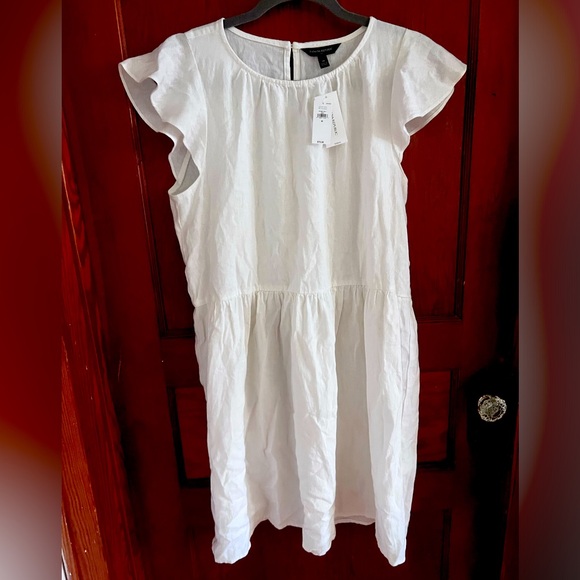 Banana Republic Dresses & Skirts - Banana Republic White Linen Dress BNWT Size Medium